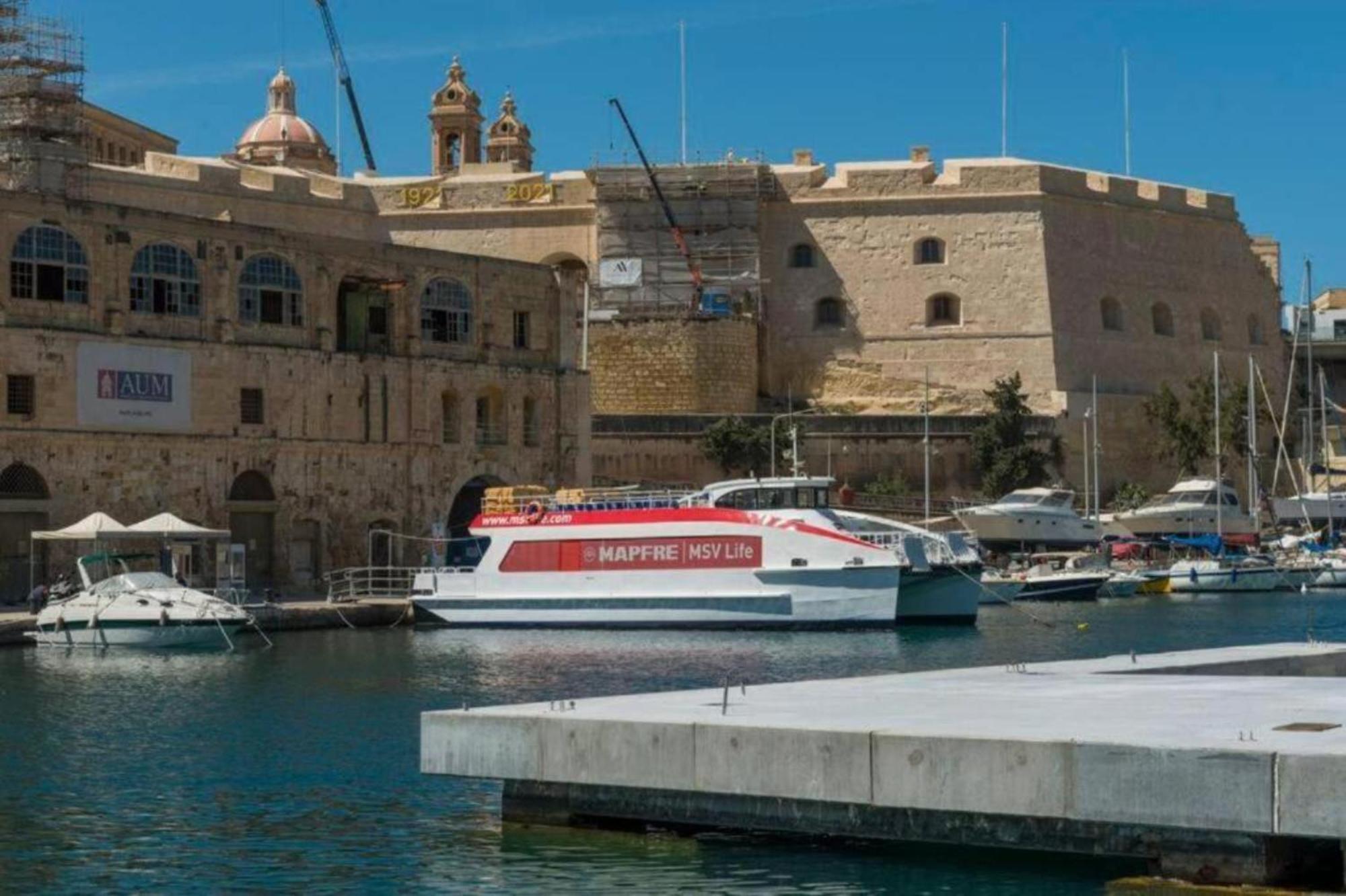 Authentic Gf Apartment With Terrace At The 3 Cities Marina Cospicua Zewnętrze zdjęcie